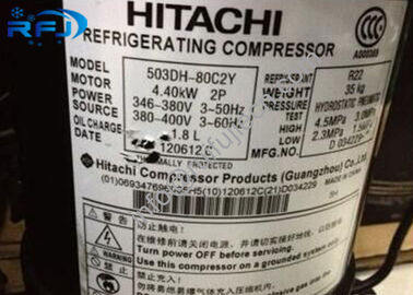satın al 60Hz Hitachi Scroll Compressor 503DH-80B2 , 3 phase refrigerator compressor replacement online manufacture