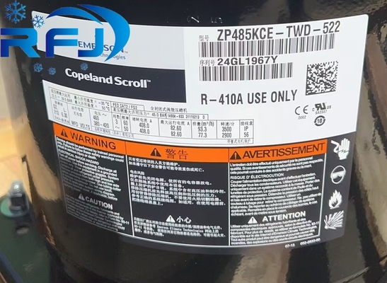 satın al Ticari soğutma sistemleri için düşük sıcaklıklı rulo kompresörü ZP485KCE-TWD-522 online manufacture