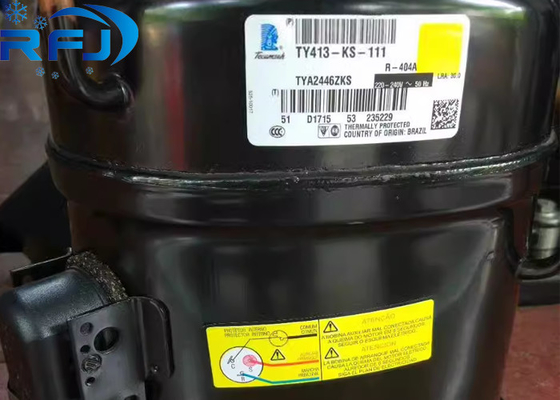 satın al 220-240V 1PH 50Hz Soğutma Kompresörü TYA2446ZKS 525.3 cc Yağ Şarjı ve Hermetik Piston Tasarımı ile online manufacture