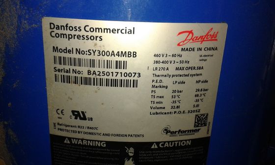 satın al Lubricated Style 25HP R22 R407C  Hermetic Compressor SY300A4MBB Low Noise online manufacture