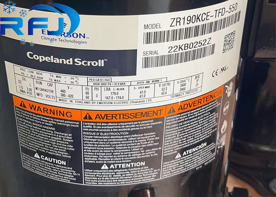 15 HP Emerson Copeland Scroll Kompresörü ZR190KCE-TFD-550 ZR Serisi R410a
