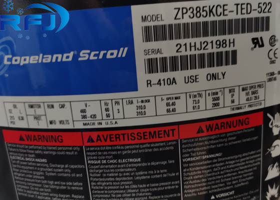 ZP385KCE-TWD-522 Copeland Scroll Kompresör 3 fazlı klima için soğutma