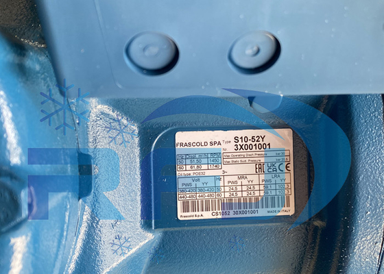 S10-52Y Yarım-Hermetik Kompresörler Soğutma Kompresörü R134a 380~420V-3-50Hz 440~480V-3-60Hz