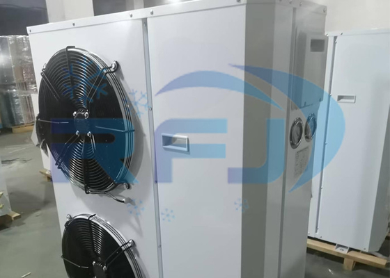 Çift Fan Box Birimi Orta Yüksek Sıcaklıklı Soğutma Kondensasyon Birimi R404A R22