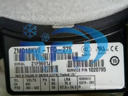 Scroll Soğutma Kompresörü ZMD18KVE-TFD-275 Soğutucu Akışkan R410A