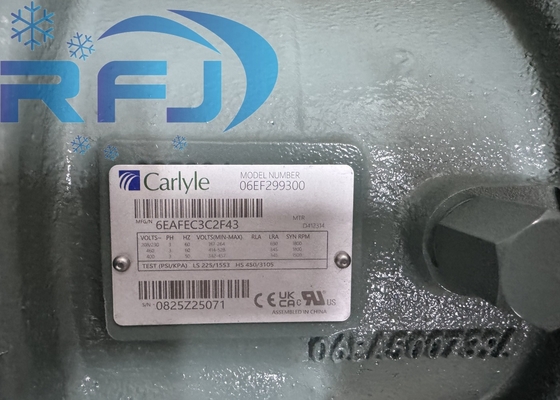 06EAFEC3C2F43 Carlyle Kompresörü 208/230V-3-60HZ Ve 400-460V-3-50/60HZ Güç kaynağı