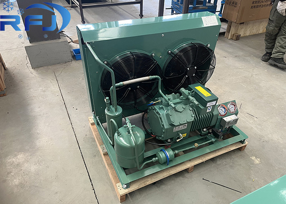 220-240V / 1PH / 50Hz Voltaj 2HP Ticari soğutma için yarı kapalı düşük sıcaklıklı hava soğutmalı kondensasyon ünitesi