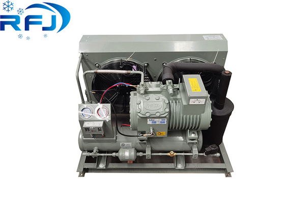 Endüstriyel soğutma için dayanıklı 3-5HP düşük sıcaklıklı açık yarı kapalı hava soğutmalı kondansör ünitesi
