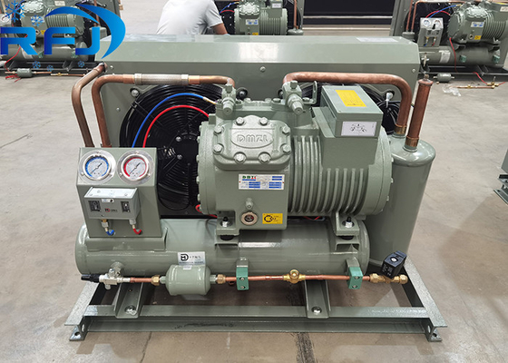 3-5HP Yarım-Hermetik Hava Soğutucu Düşük Sıcaklıklı Kondensasyon Birimi Kompakt Boyut