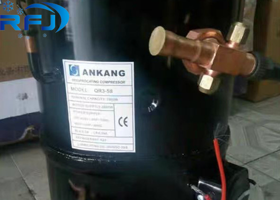 3HP R404a QR3-58 Ankang Hermetik Piston Soğutma Kompresörü 220-460V 3PH 50Hz veya 60Hz