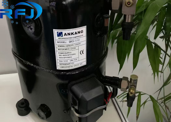 5HP R404a QR3-112 Ankang Hermetik Piston Soğutma Kompresörü 220-380V 3PH 50Hz veya 380-460V 3PH 60Hz