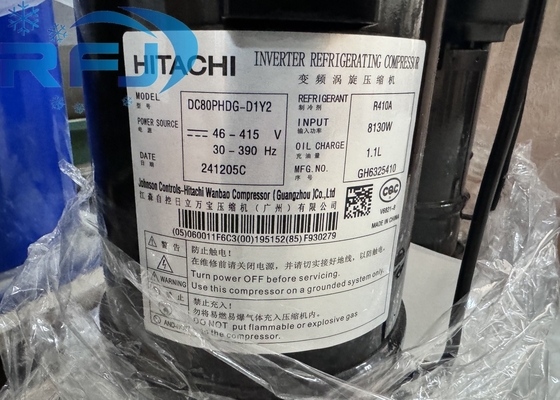 R410A Soğutma Gereksinimleri için Soğutucu AC Scroll Kompresörü HITACHI DC80PHDG-D1Y2