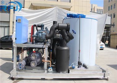 10 Ton Endüstriyel Flake Buz Yapma Makinesi R22 / R404A Soğutucu Yeni Durum