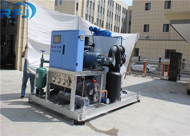 Gıda İşleme için Tam Otomatik Kontrol Pul Buz Makinesi Enerji Tasarrufu