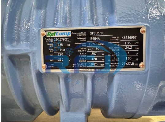 RefComp SP6-L-270E Piston Yarım-Hermetik Kompresör