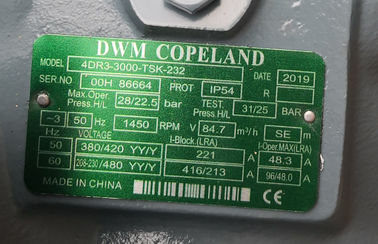 Copeland DWN Yarı Hermetik Soğutma Kompresörü R22 4DR3-3000-TSK-232 30HP