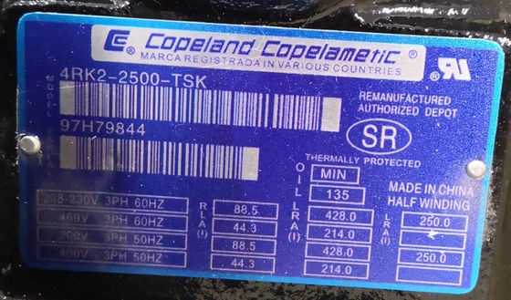 Siyah Renkli  Yarı Hermetik Kompresör 25HP 4RK2-2500-TSK R22 Soğutucu Akışkan