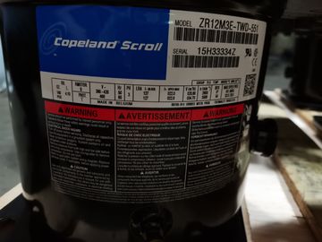 R404 Soğutma Evaporatörü, Copeland Hermetik Pistonlu Kompresörler ZR12M3E-TWD-551