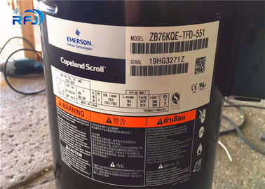 Sabit R410A 3.5HP Soğutma Scroll Kompresörü ZB26KQE-TFD-558